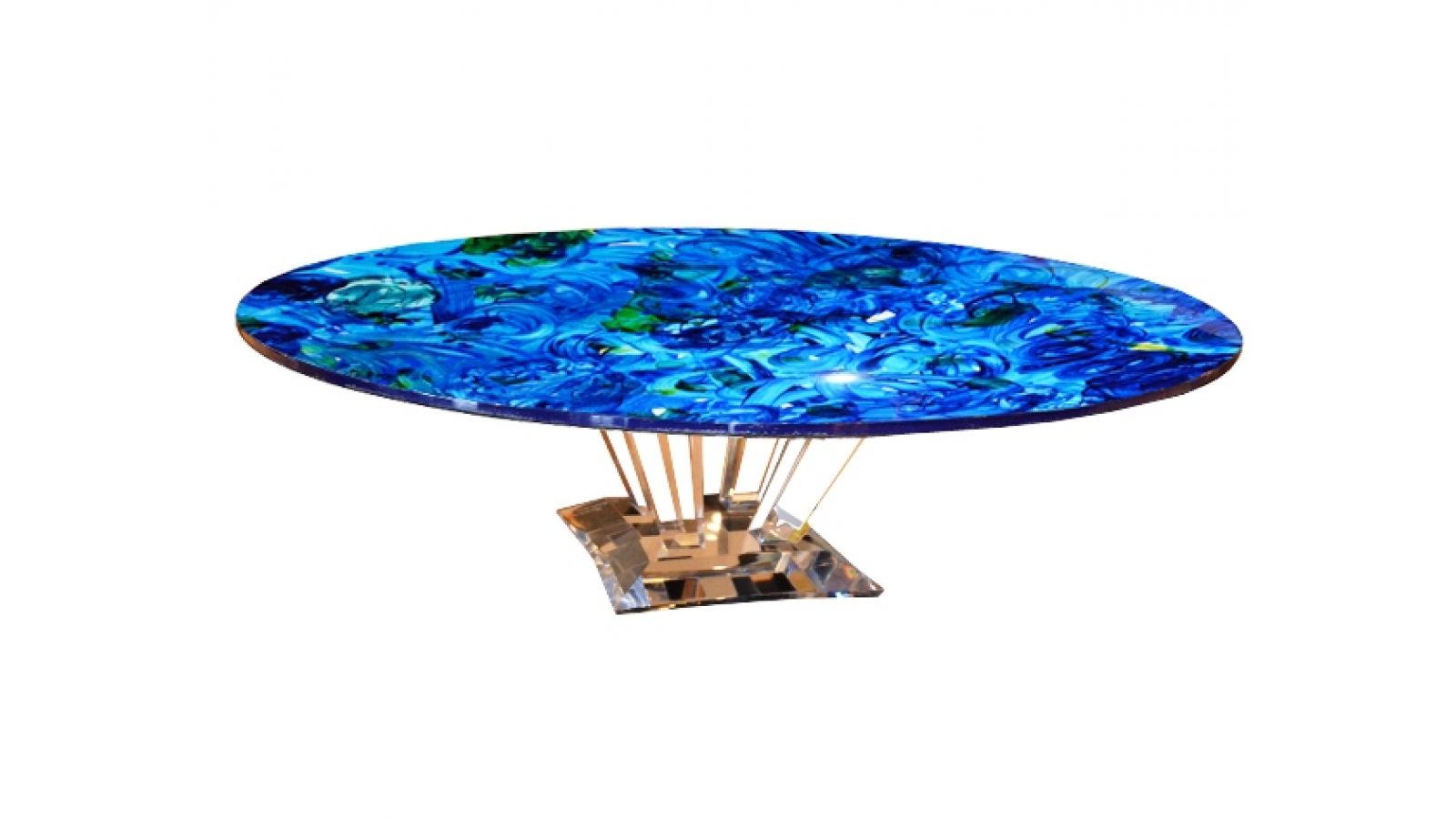 Ocean Blue Custom table